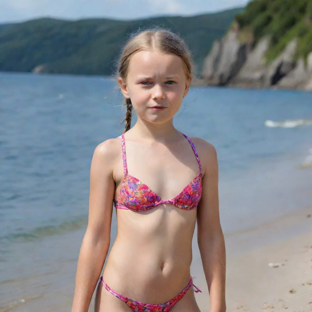  amazing greta thunberg in bikini awesome portrait 2