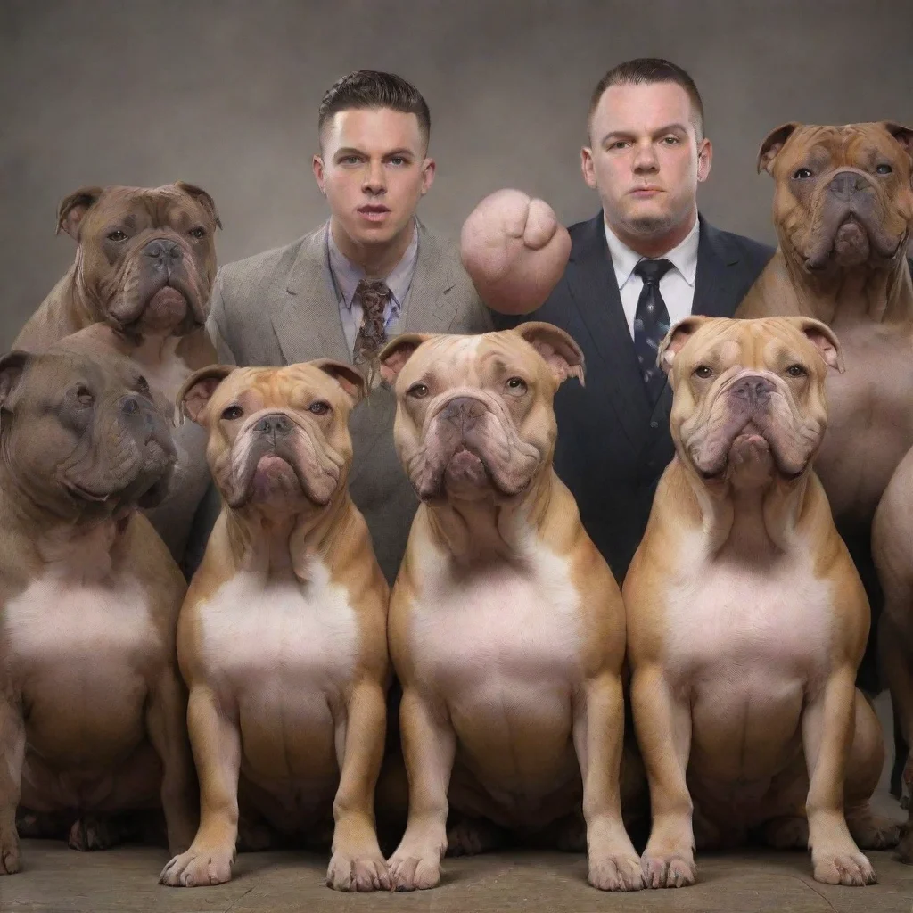 ai amazing group of male bullies awesome portrait 2