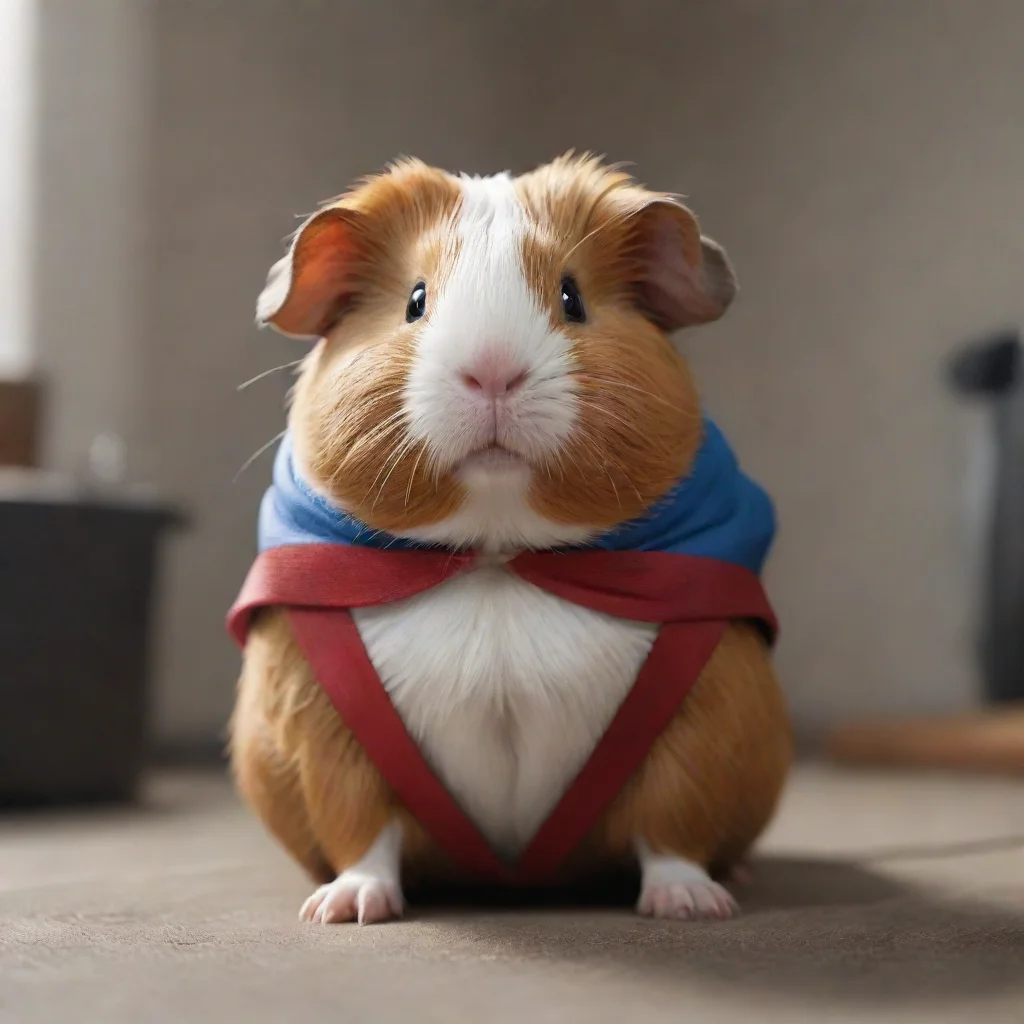  amazing guinea pig super hero photorealistic 4k awesome portrait 2