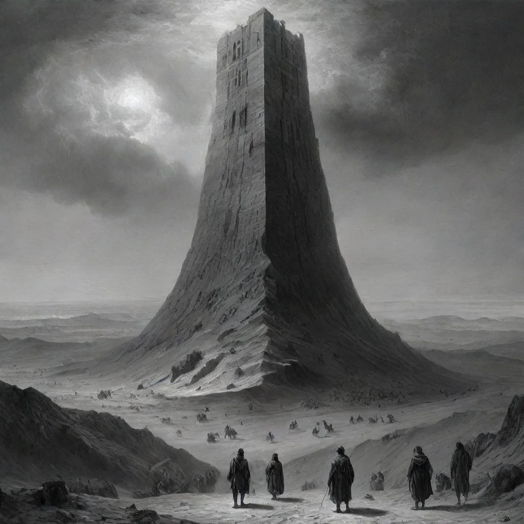 ai amazing gustave dore tower desert awesome portrait 2