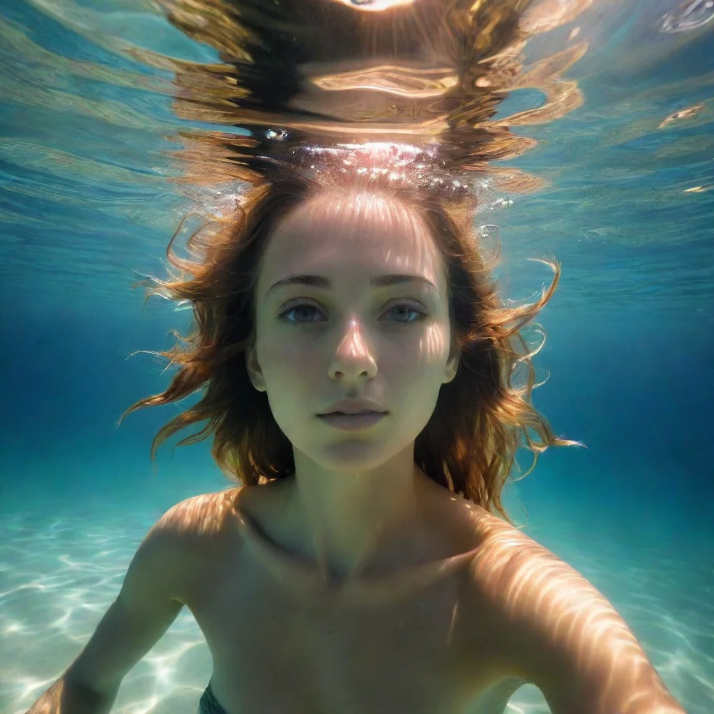 ai amazing half underwater sun awesome portrait 2 tall