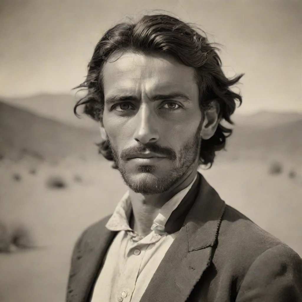  amazing handsome spanish man from the 1800s in the desert awesome portrait 2