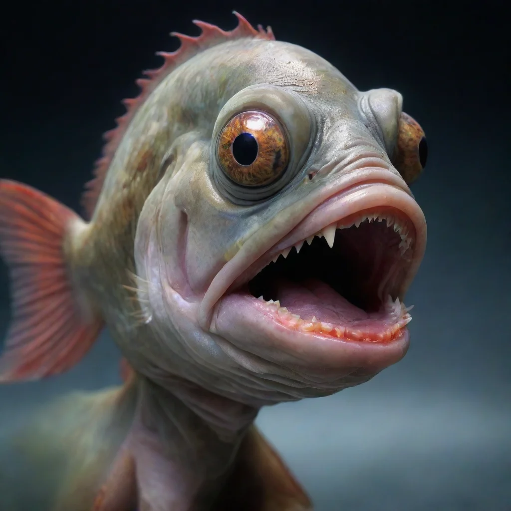 ai amazing happy zombiefish awesome portrait 2