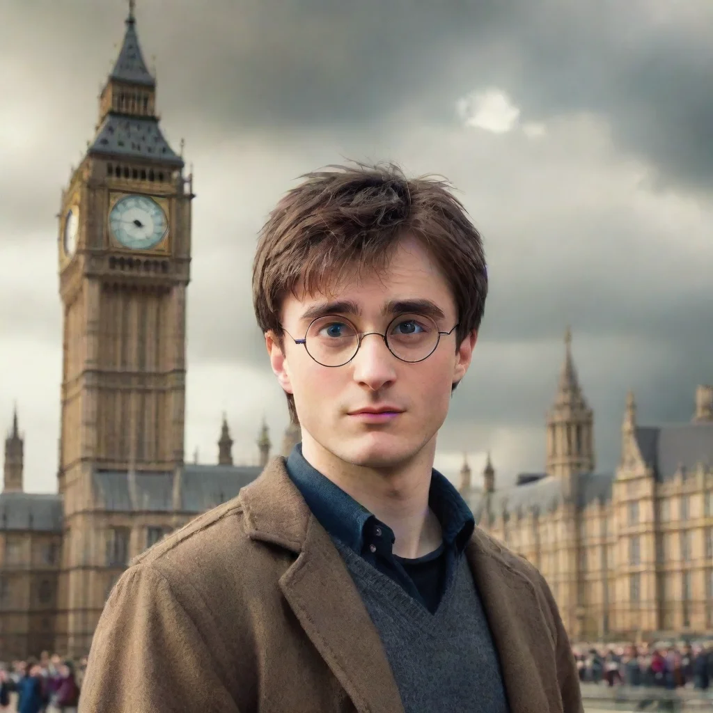 ai amazing harry potter as a touristbig ben on background awesome portrait 2