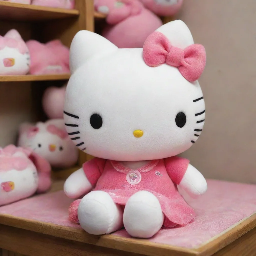 ai amazing hello kitty plushie in the backrooms awesome portrait 2
