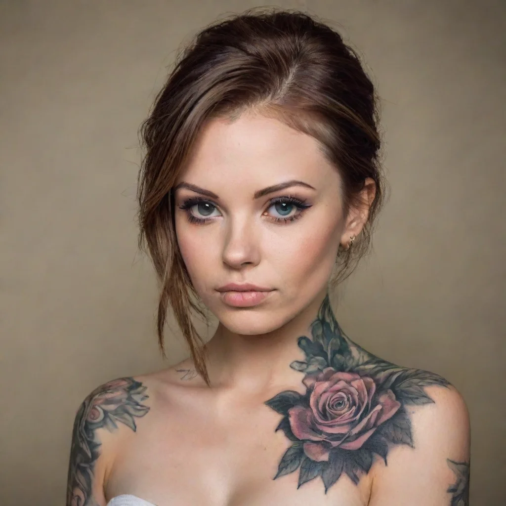 ai amazing her tattoo awesome portrait 2