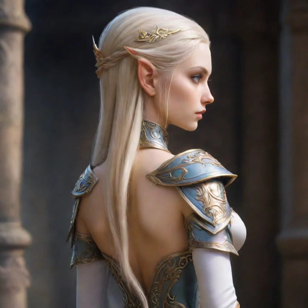 ai amazing high elf princessimage from behind awesome portrait 2