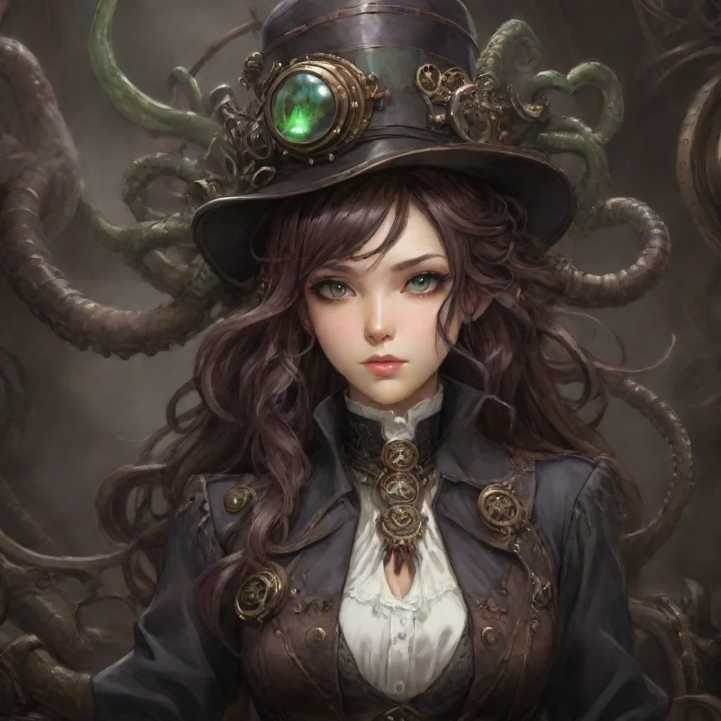 amazing highly detailed beautiful manga girl as steampunk victorian cthulhu dark lovecraftian artstation trending aspect