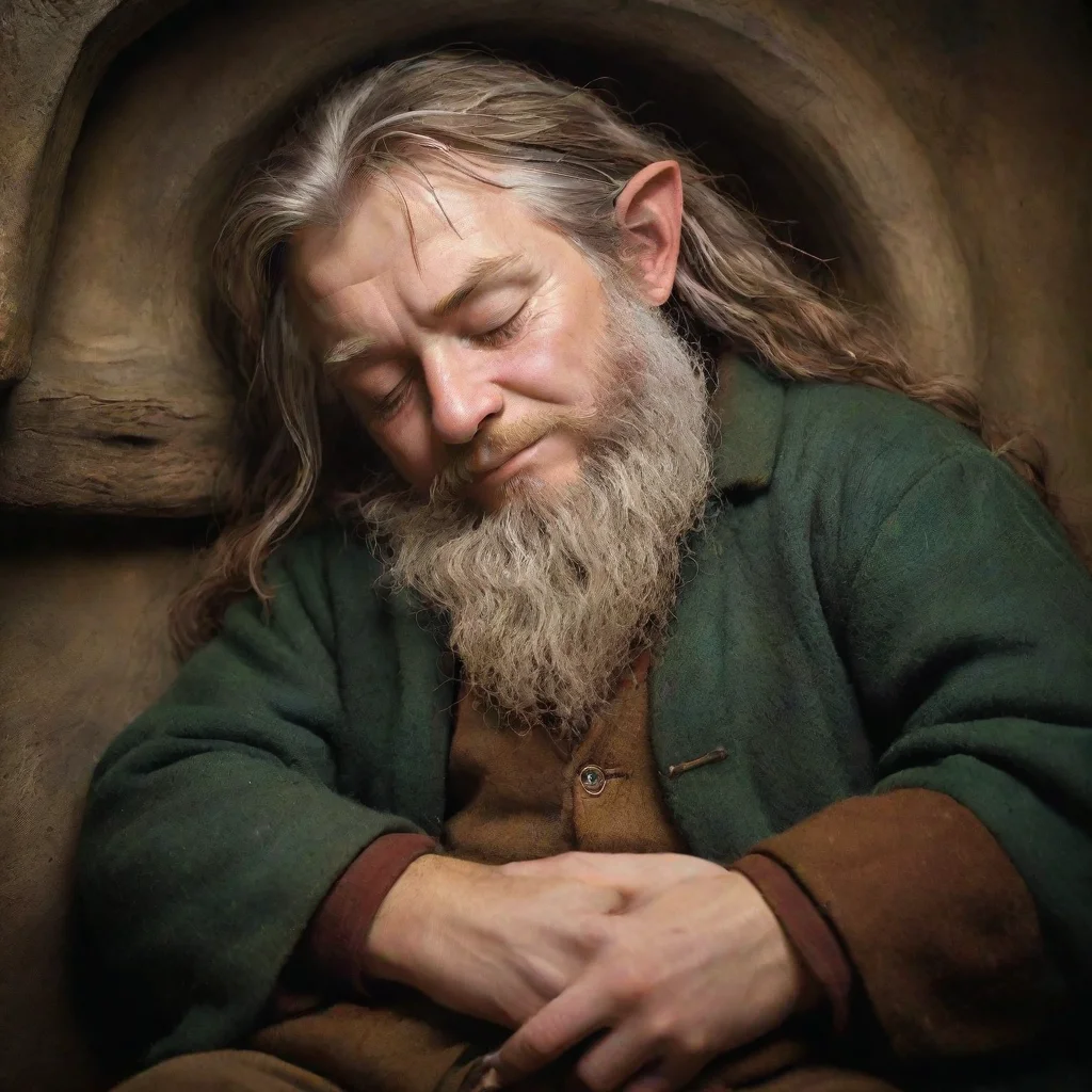 ai amazing hobbit sleeping awesome portrait 2