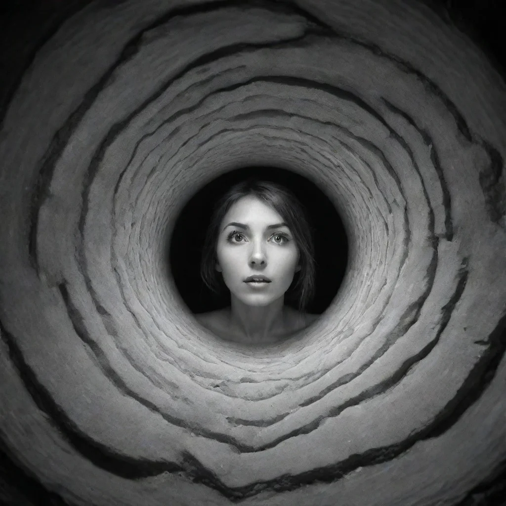 amazing hole to other dimensions black and white awesome portrait 2