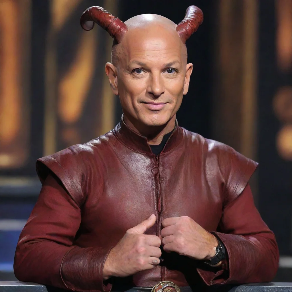 ai amazing howie mandel as a tiefling from dungeons and dragons presenting a deal or no deal case awesome portrait 2