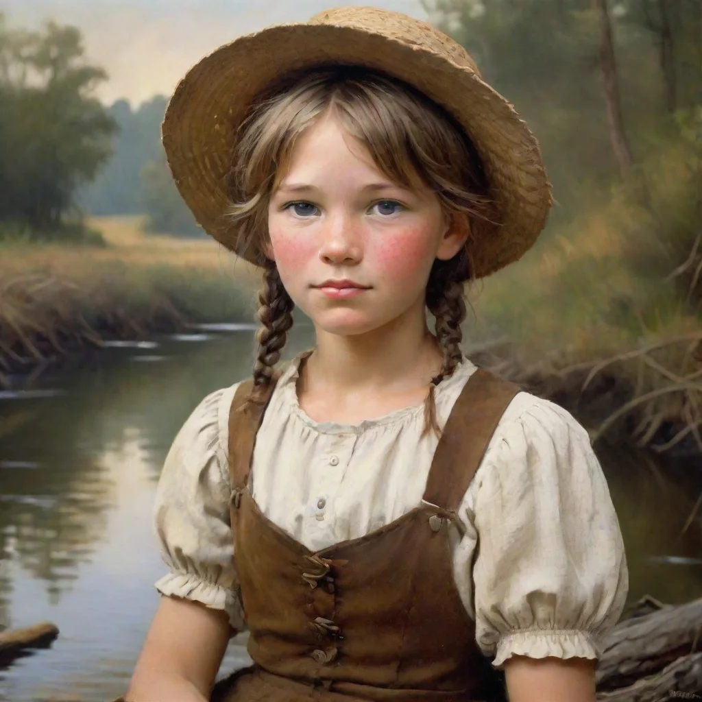 ai amazing if huck finn was a girl awesome portrait 2