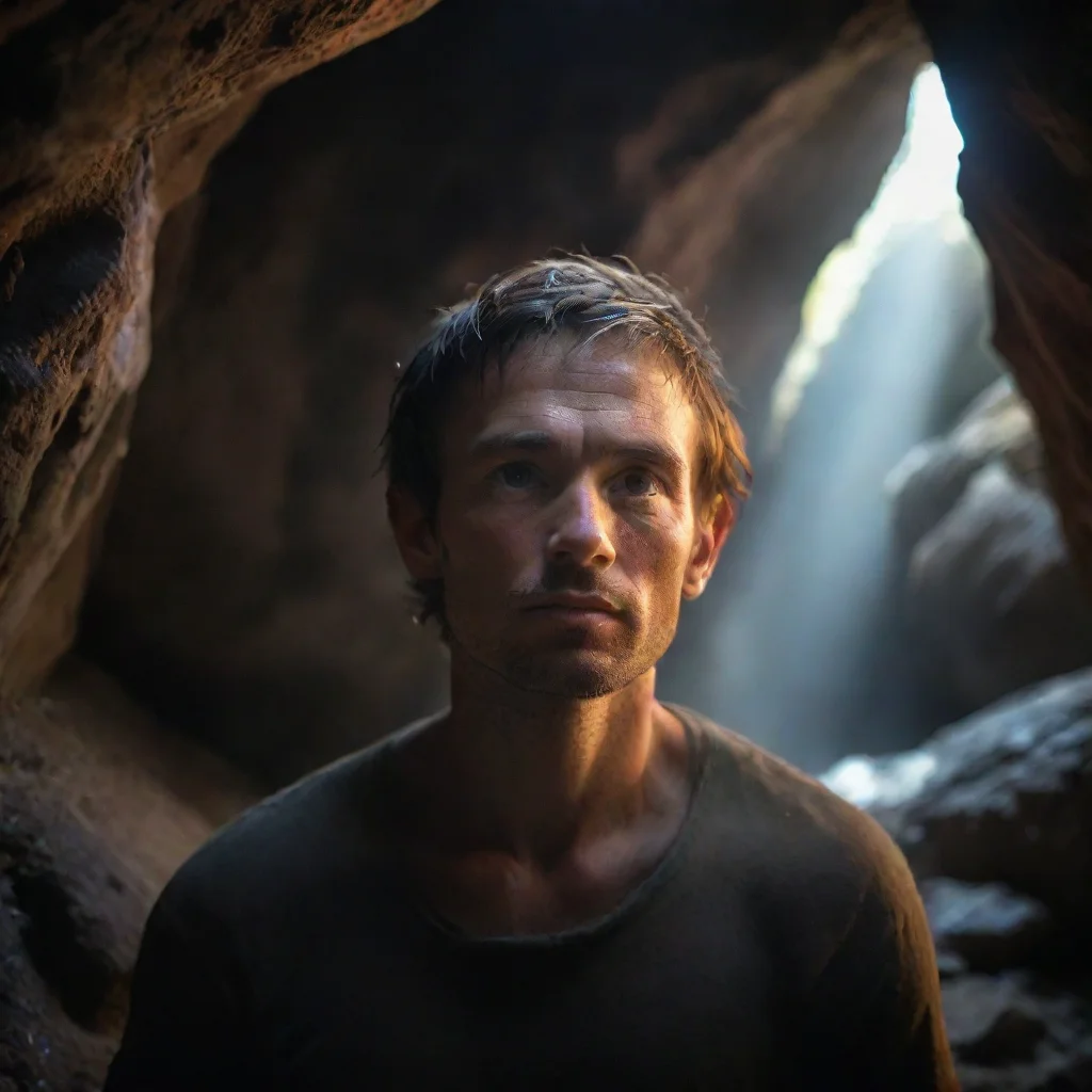 ai amazing image of a man in a cave awesome portrait 2