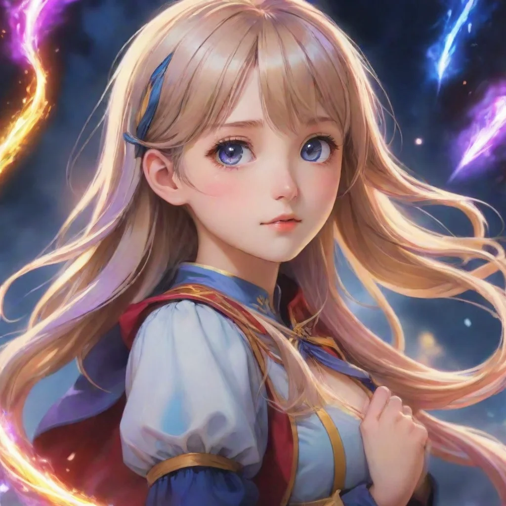 ai amazing isekai colorful young girl world of magic awesome portrait 2 wide