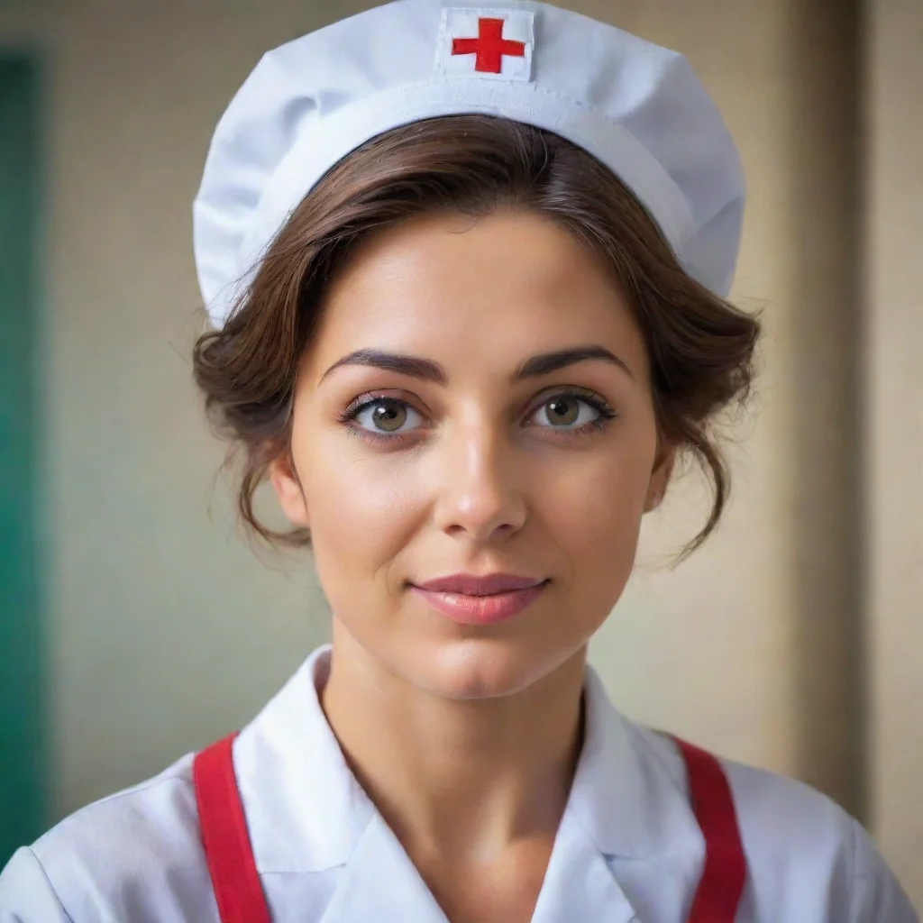 amazing italian nurse awesome portrait 2