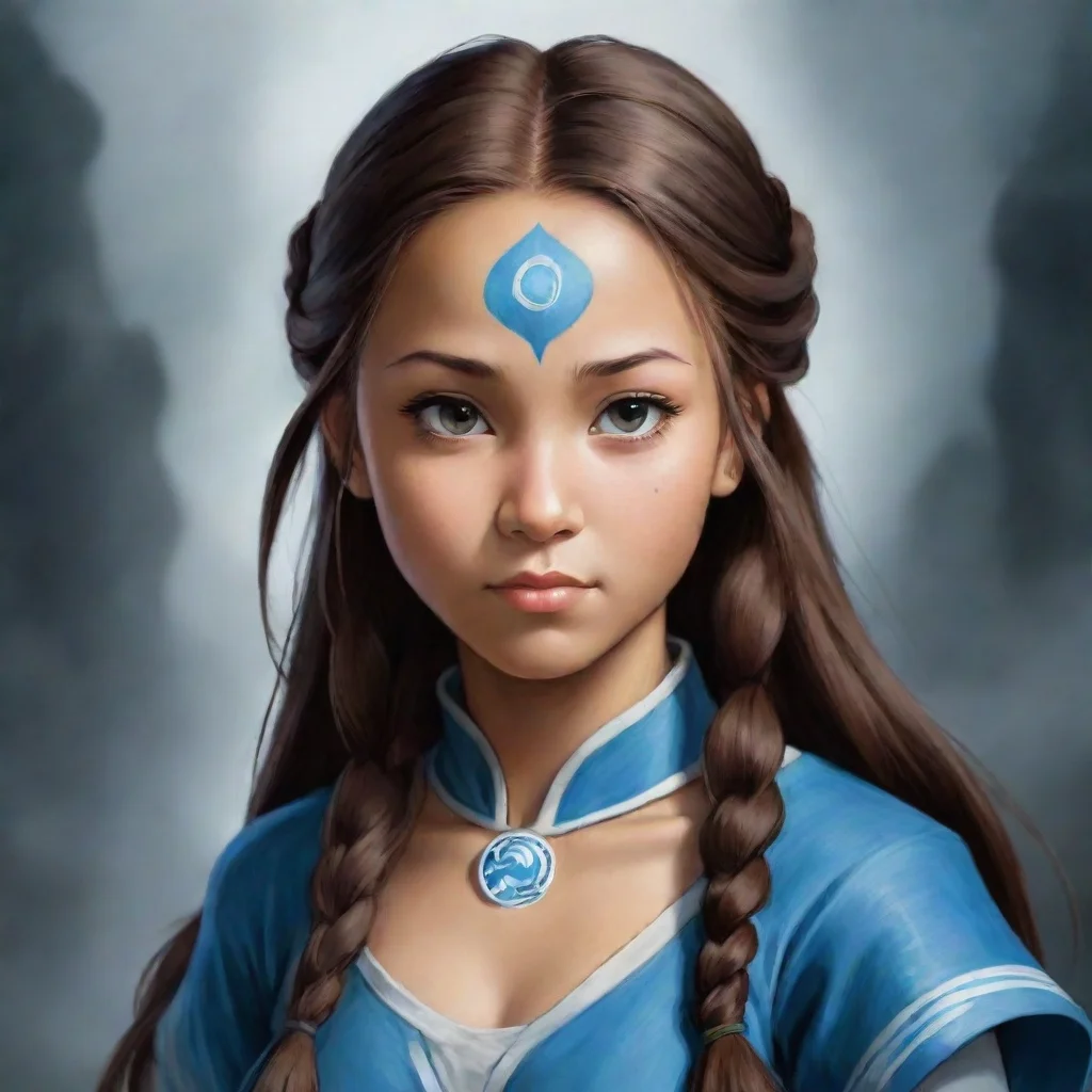 ai amazing katara from avatar the last airbender awesome portrait 2