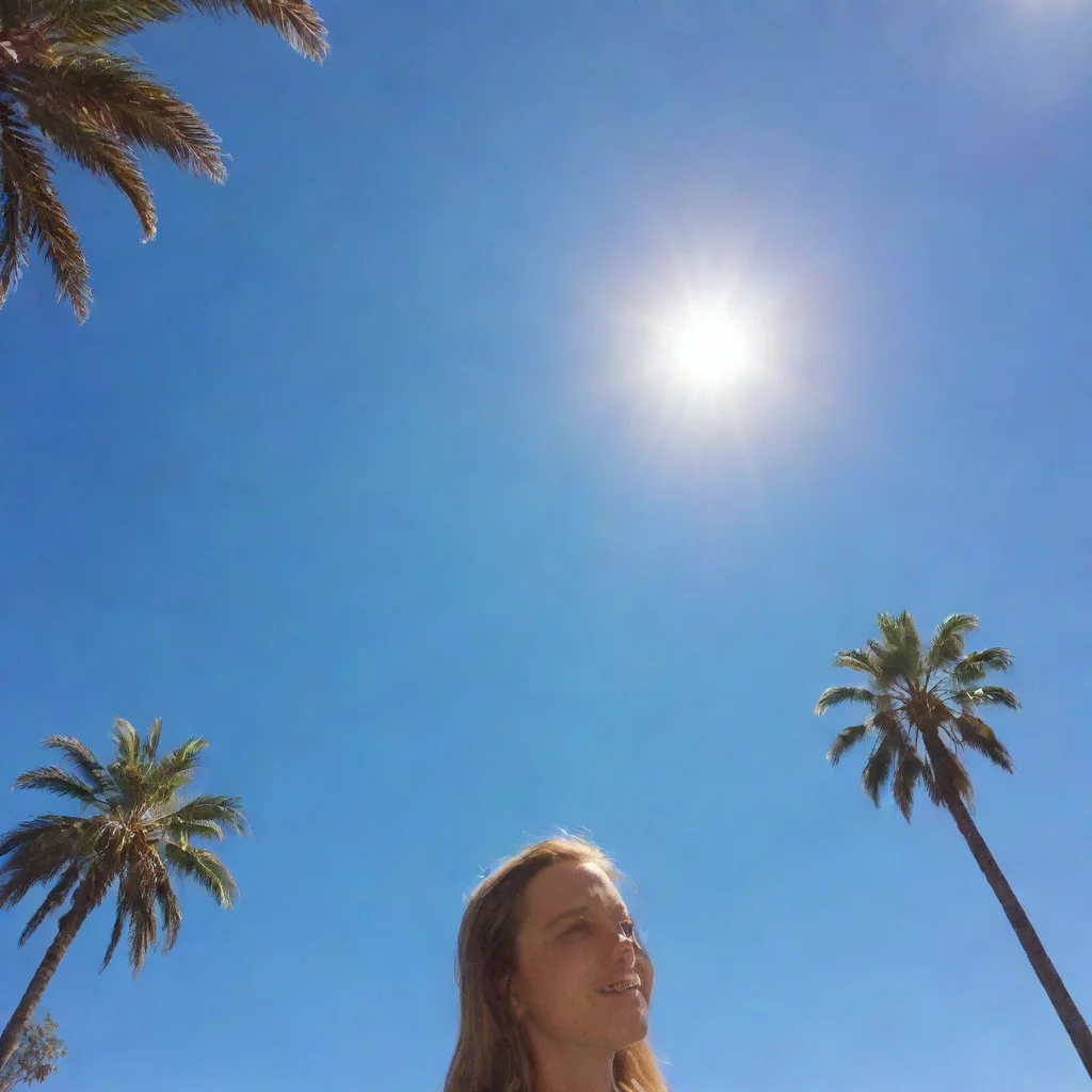 amazing la clear blue sky at noon awesome portrait 2 wide