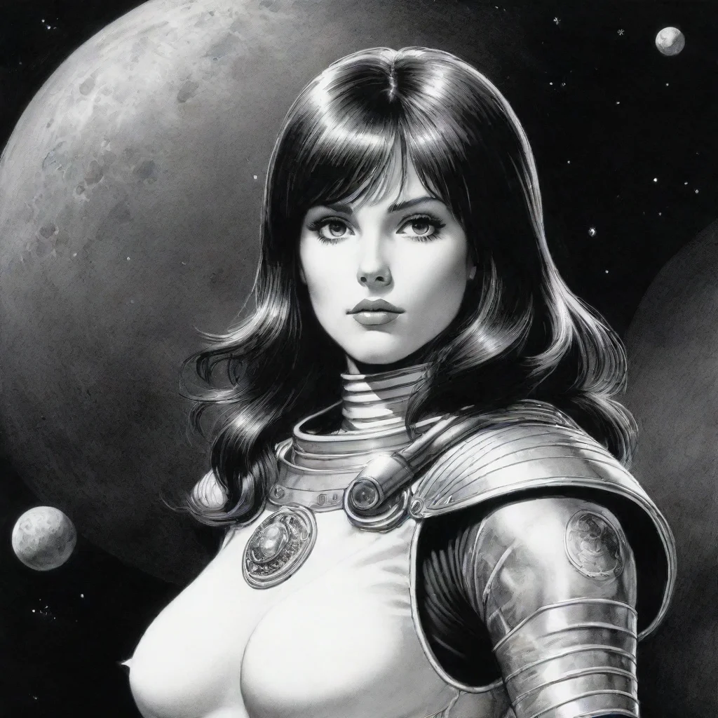 ai amazing larry elmore spacegirl ink awesome portrait 2