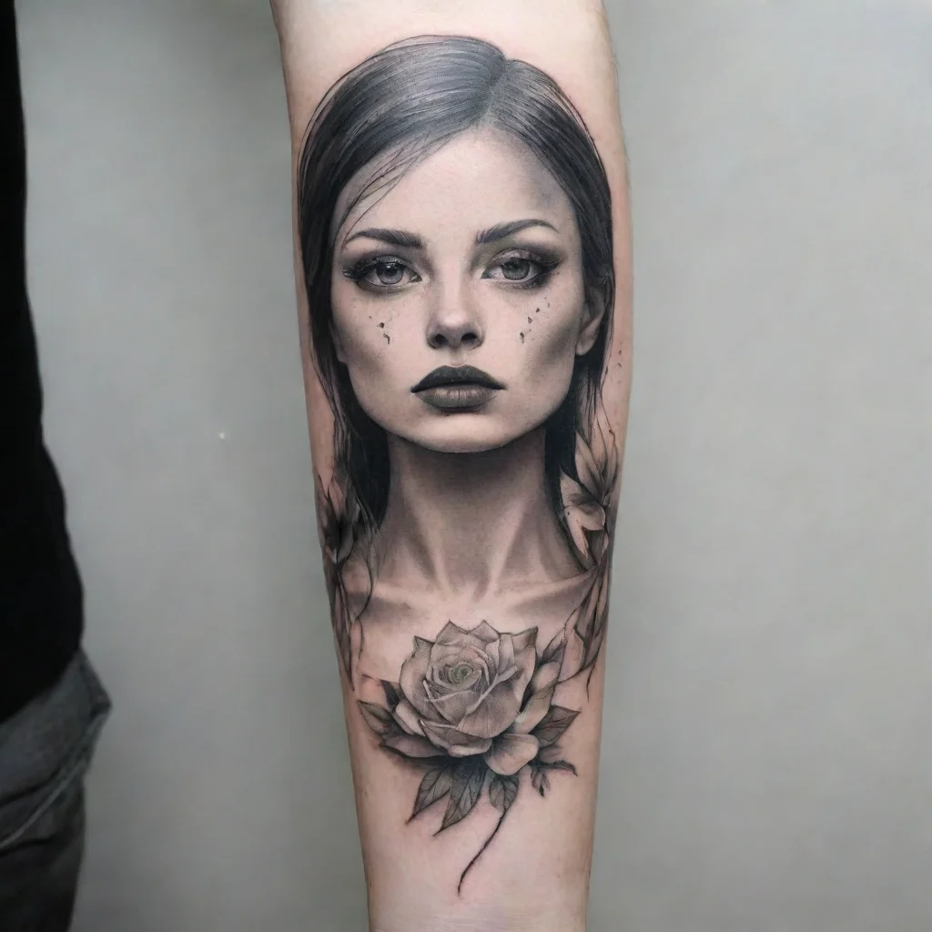  amazing latvian fine line black and white tattoo awesome portrait 2