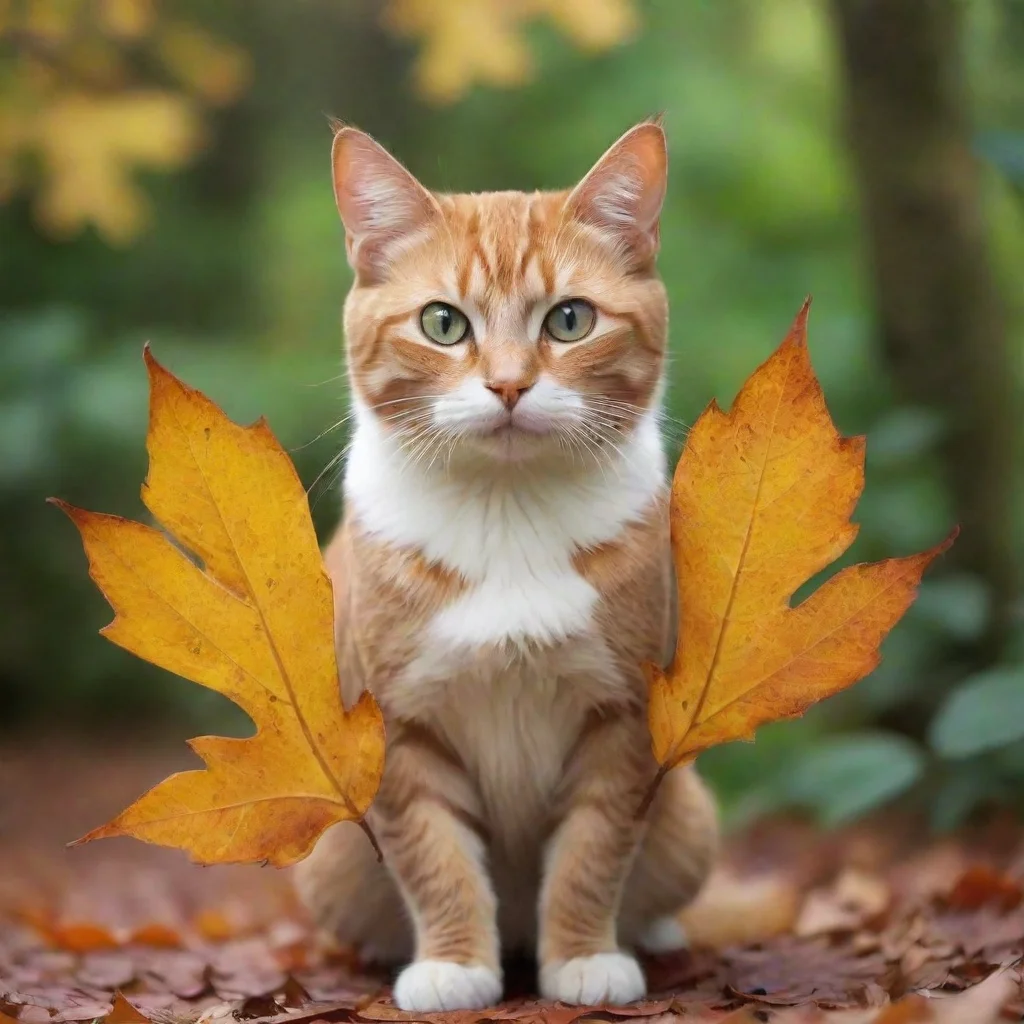 ai amazing leaf cat awesome portrait 2 wide