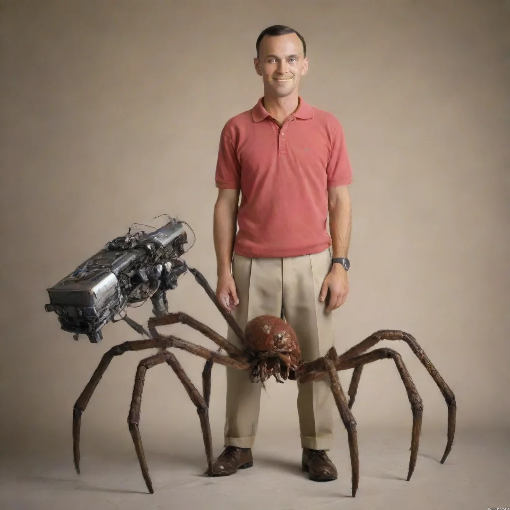 ai amazing lieutenant dan from forrest gump with robot spider legs awesome portrait 2