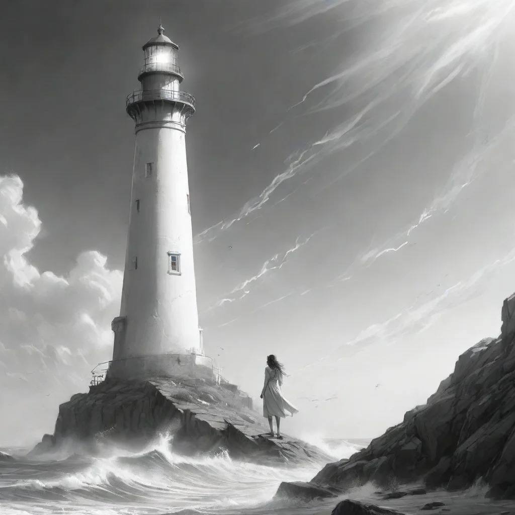  amazing line art lighthouse with person breaking free ethereal confident engaging wow artstation art 3 awesome portrait 