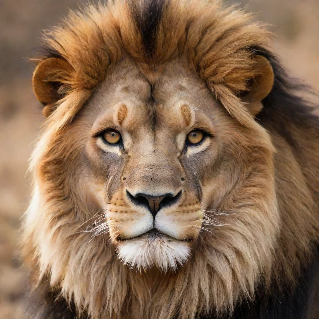 amazing lion awesome portrait 2