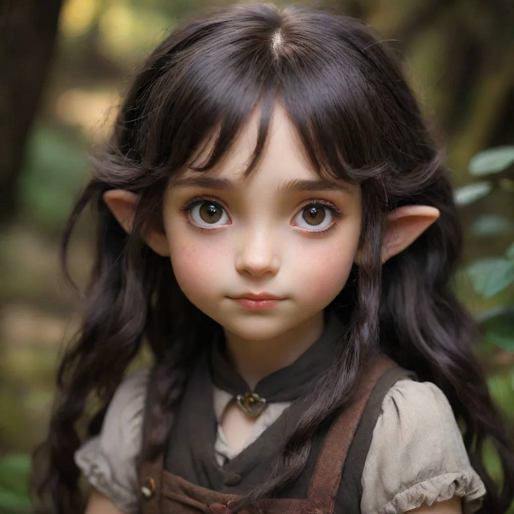 amazing loli black hobbit awesome portrait 2