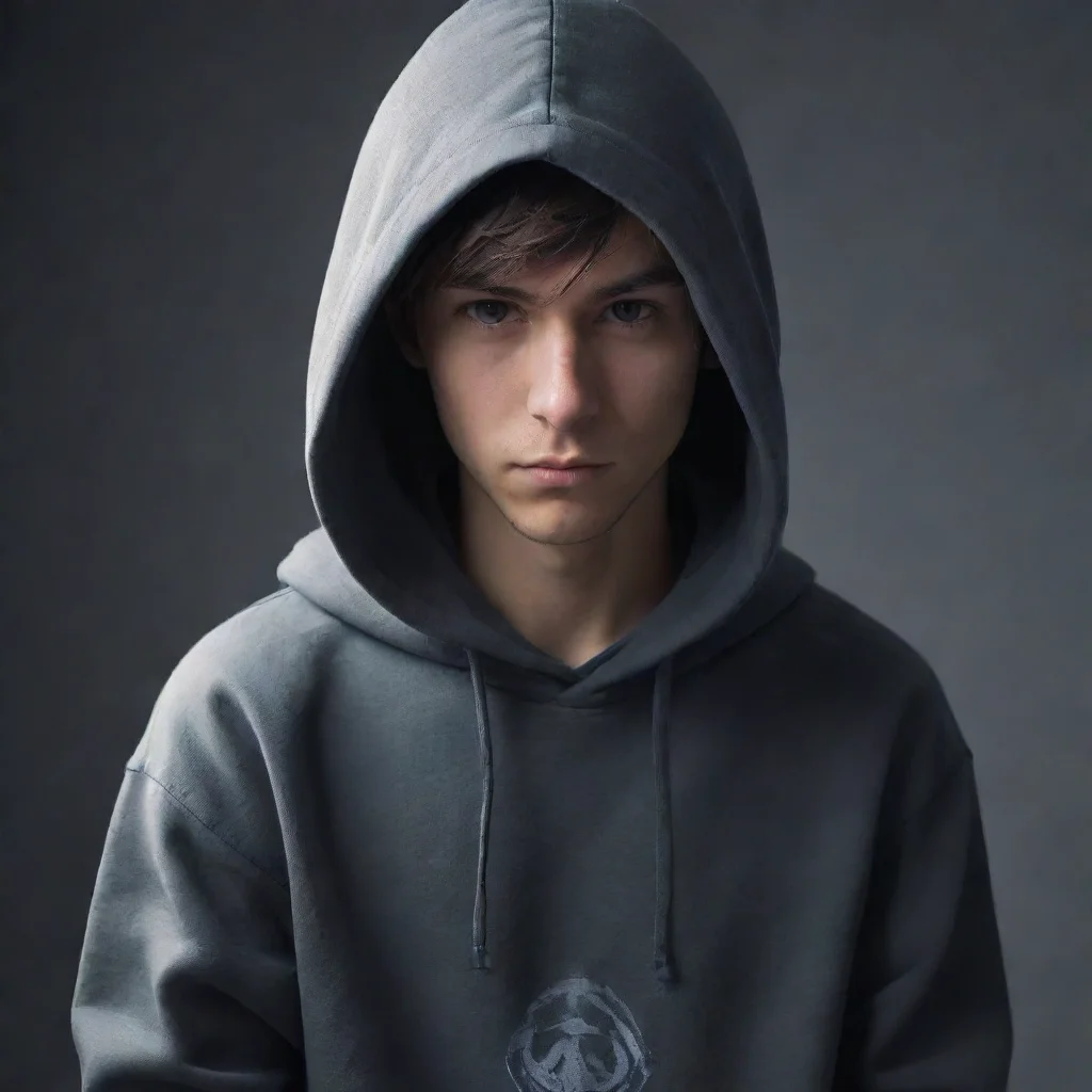ai amazing lone gaming player with hoodie awesome portrait 2
