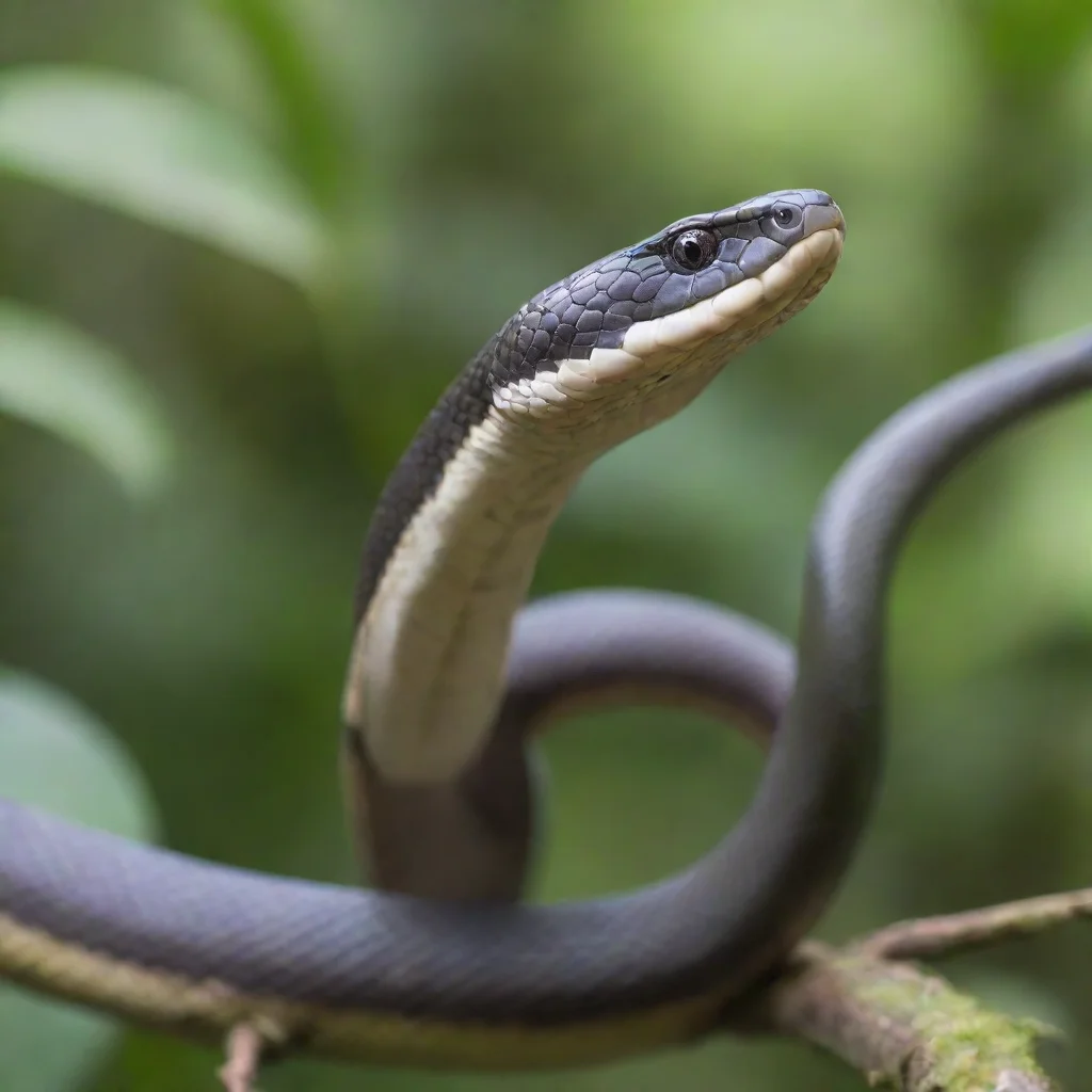 ai amazing long tail snake with spread wings like dragon low angle awesome portrait 2