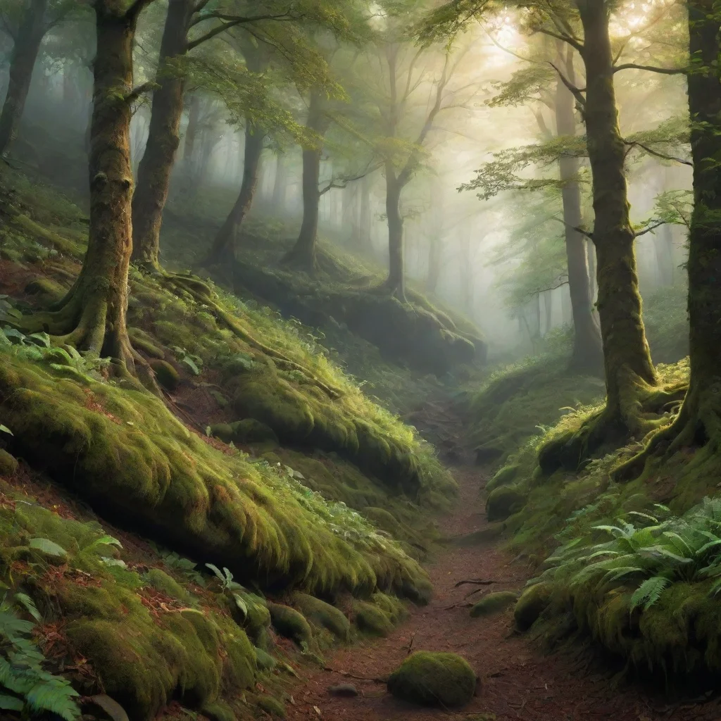 ai amazing magical hilly forest awesome portrait 2 wide