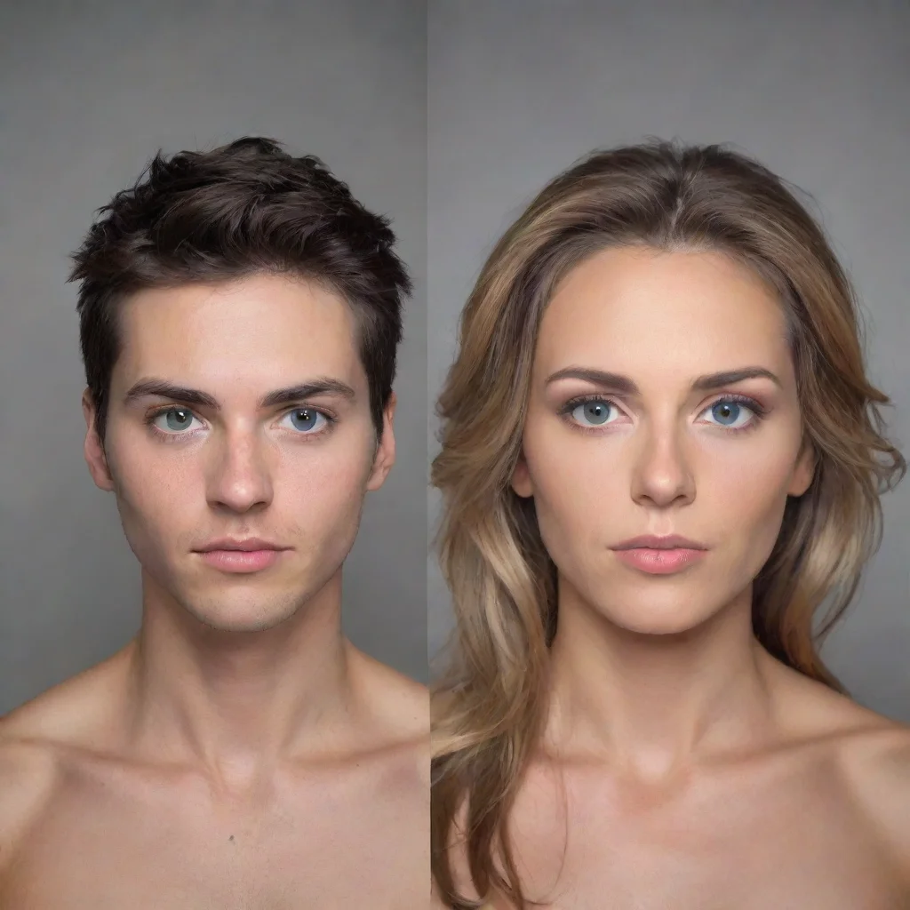 ai amazing male transforming into a female seeing the change from male to female awesome portrait 2