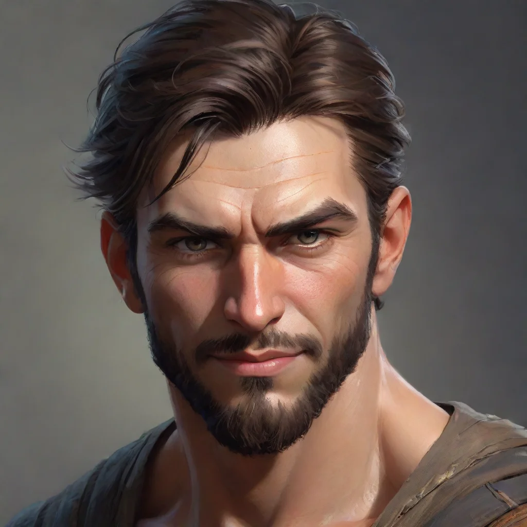 ai amazing man character portrait kind heartedconfident engaging wow artstation art 3