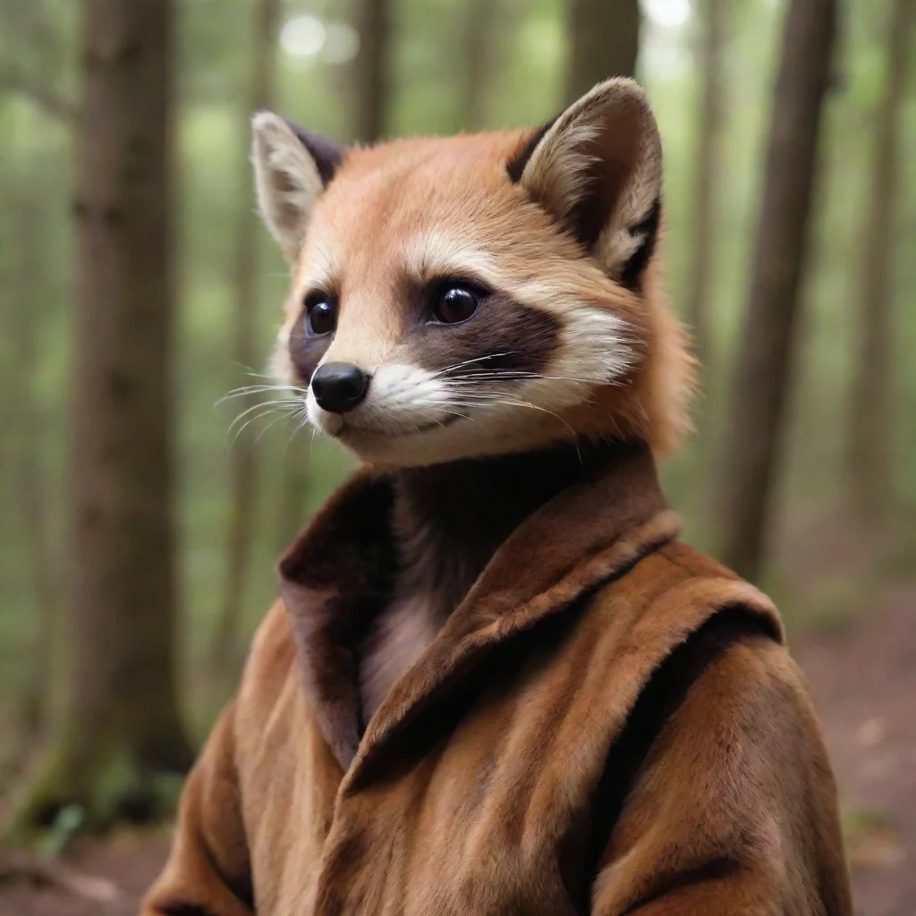 ai amazing man in pine marten fursuit awesome portrait 2