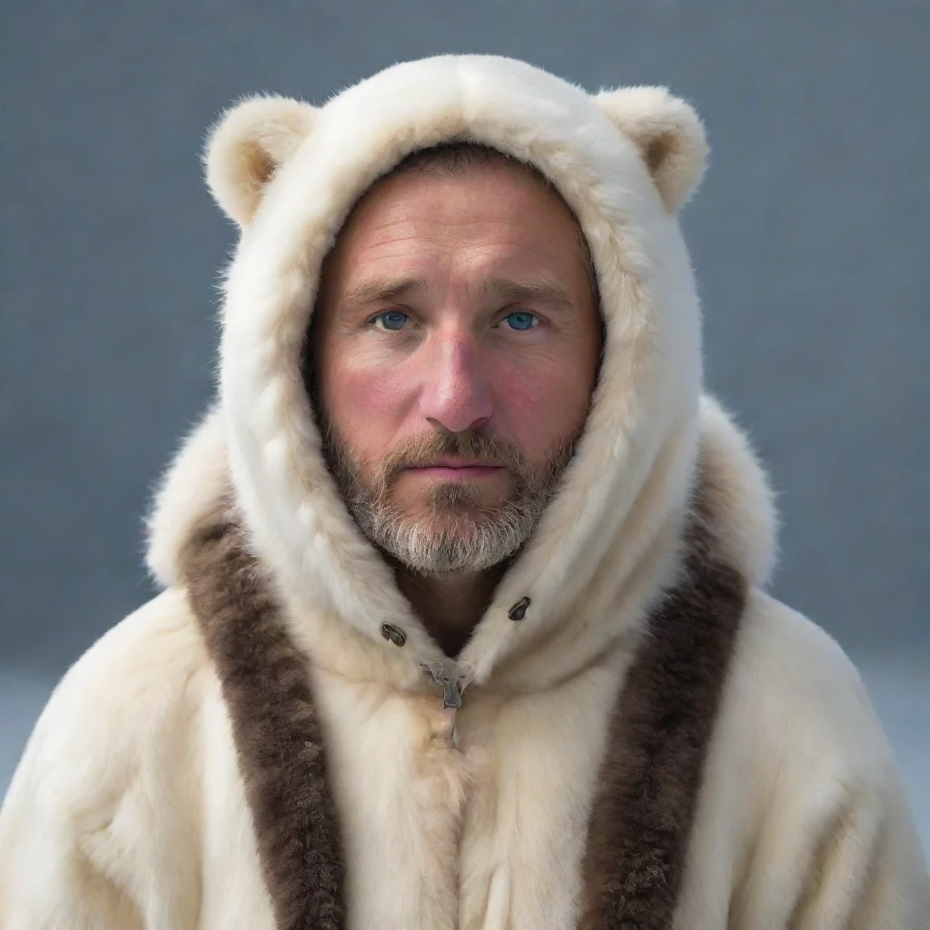 ai amazing man in polarbear fursit awesome portrait 2