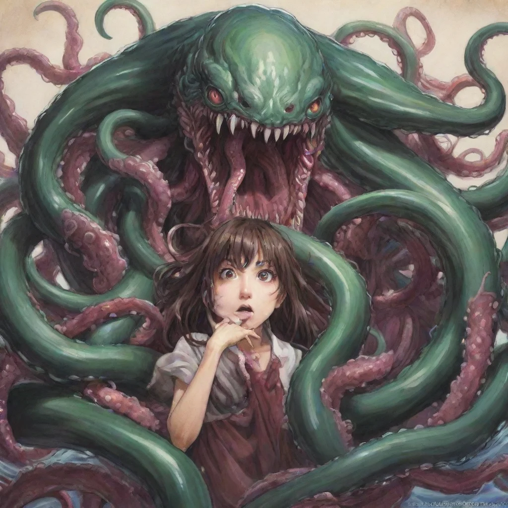 ai amazing manga tentacle monster attack awesome portrait 2