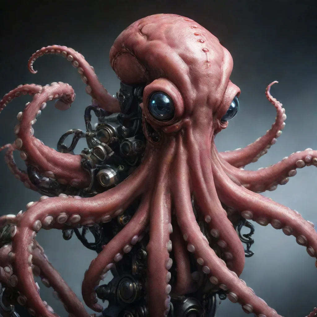 amazing mecha octopus awesome portrait 2