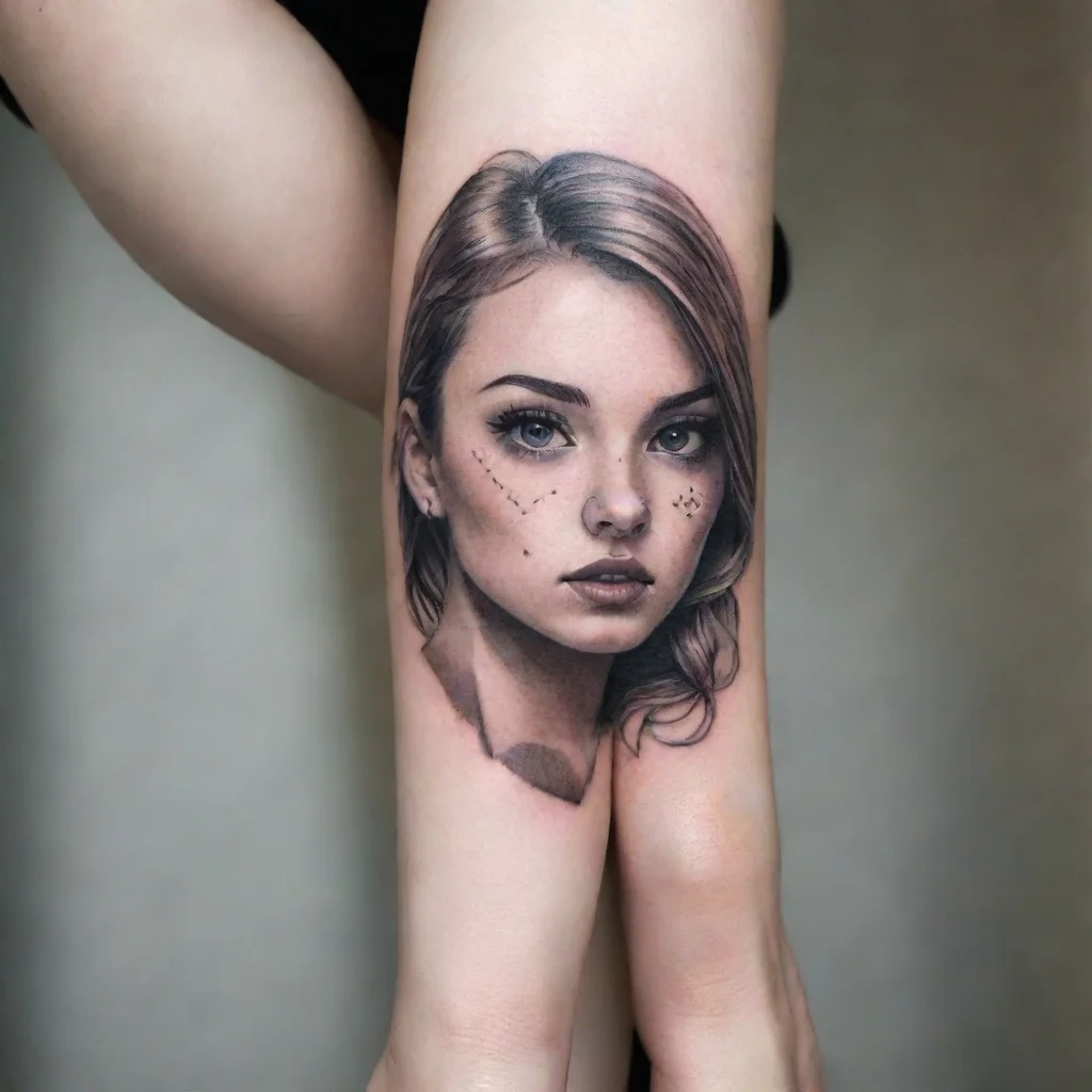 amazing mini tattoo fine line awesome portrait 2