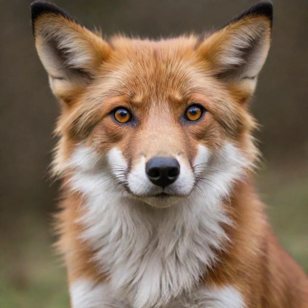 ai amazing mix of dog and fox awesome portrait 2