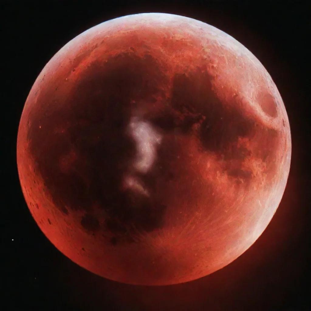 ai amazing moon red awesome portrait 2