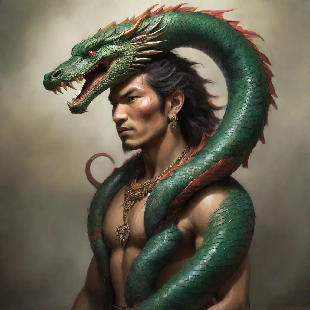 ai amazing naga the serpent powerful awesome portrait 2