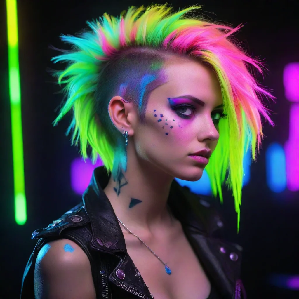  amazing neon punk awesome portrait 2