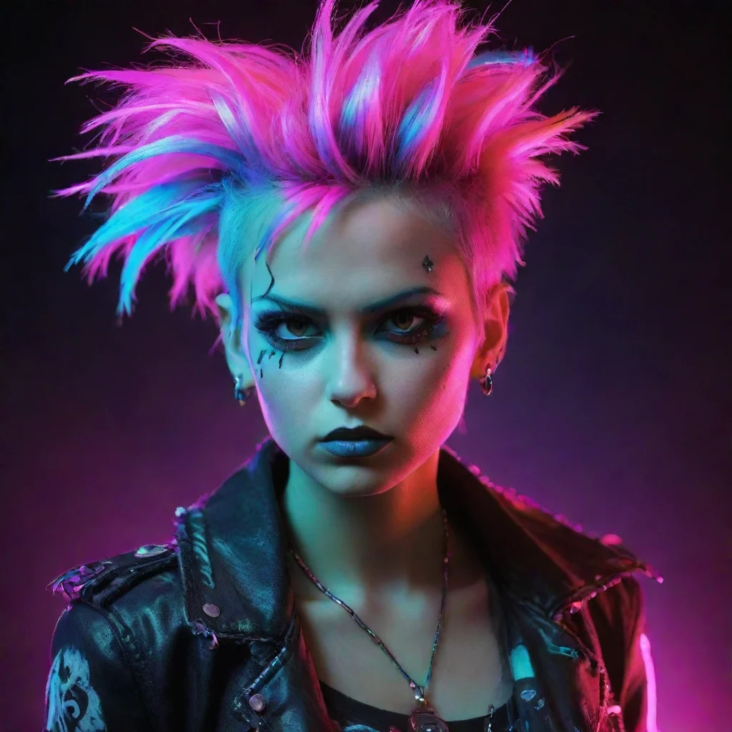  amazing neon punk neon punk awesome portrait 2