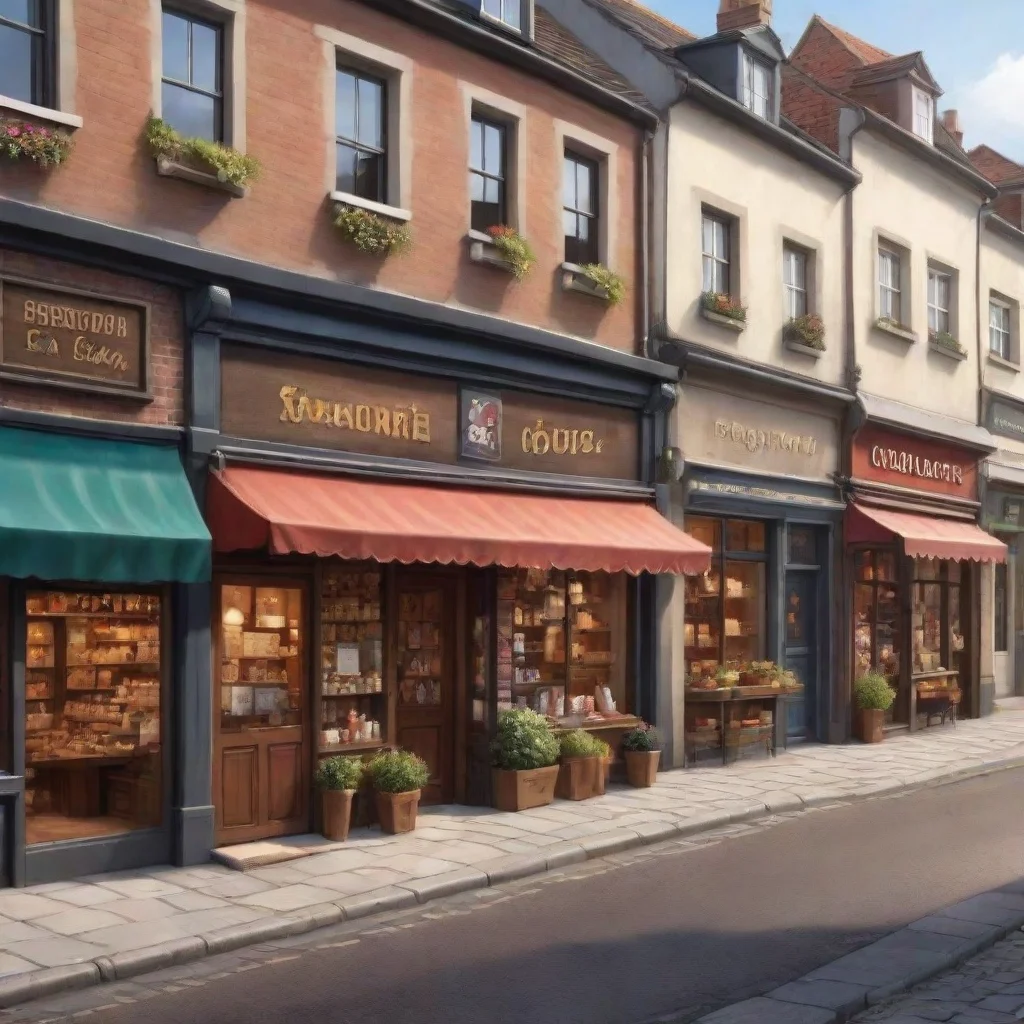 ai amazing nice background detailed cartoon town shops cosy realistic hd art awesome portrait 2 wide