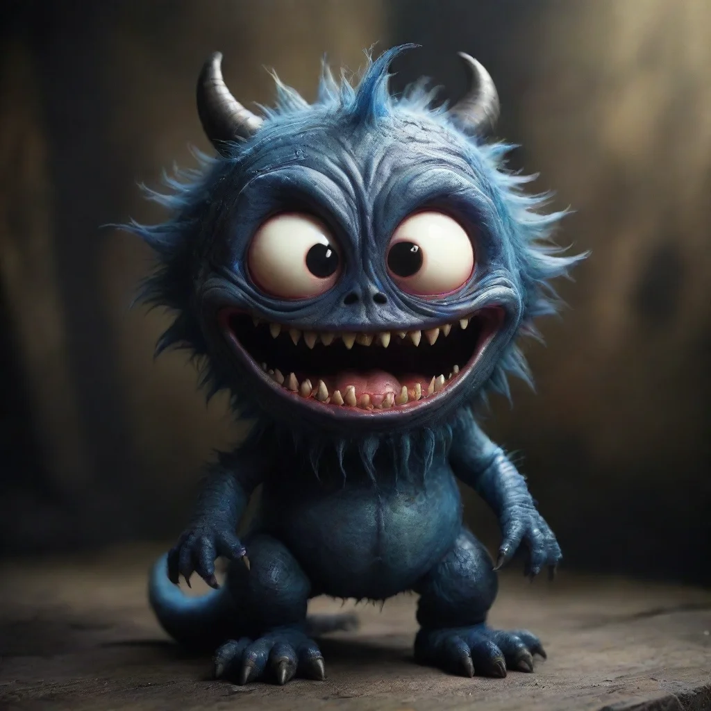 ai amazing nightmare monster scary but cute awesome portrait 2