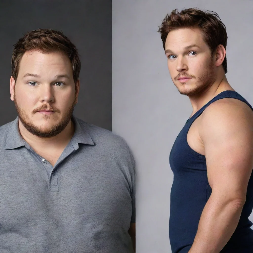 ai amazing obese chris pratt and tom holland awesome portrait 2