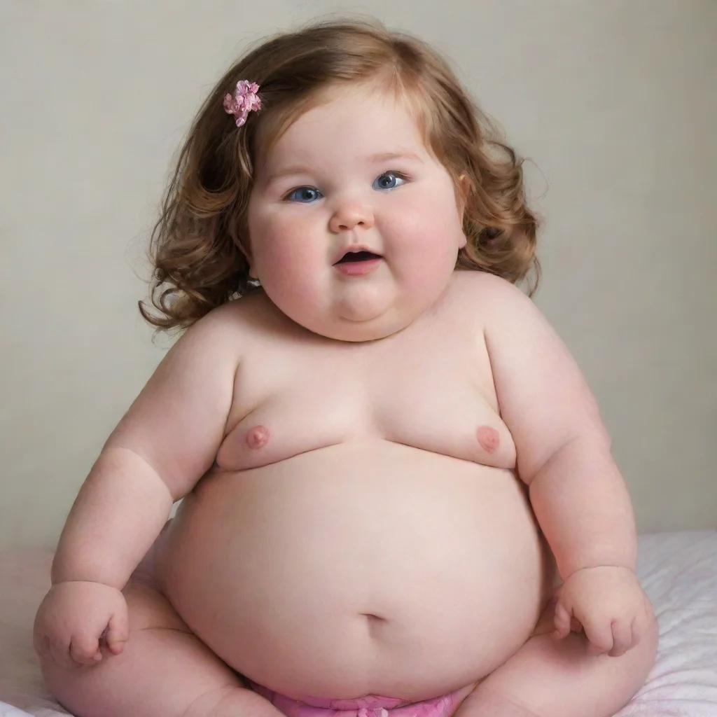 ai amazing obese little girl awesome portrait 2