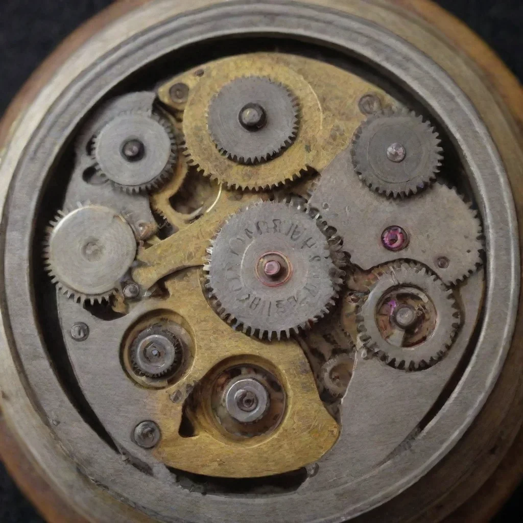 ai amazing old mechanical watch movement with movin intrincate gears awesome portrait 2