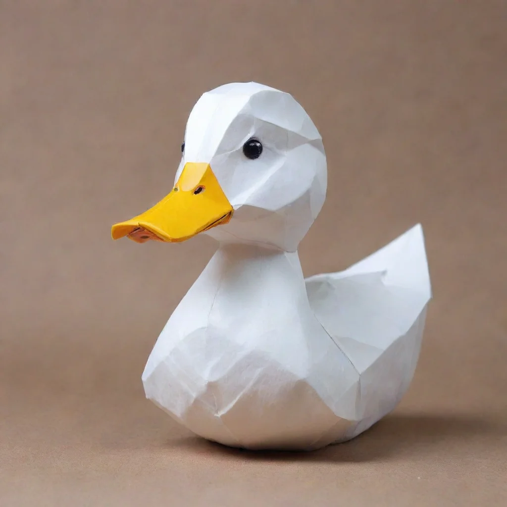 ai amazing origami duck awesome portrait 2 wide