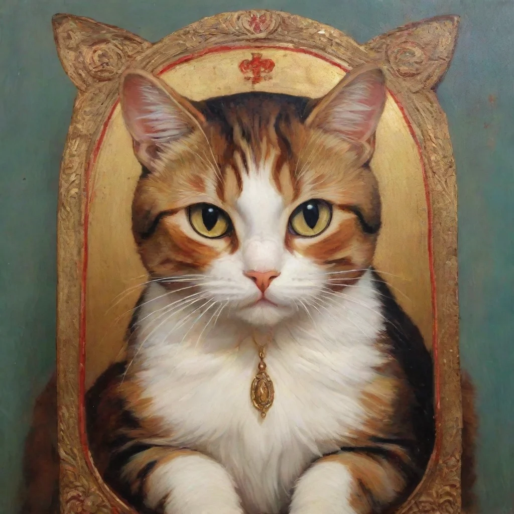 ai amazing orthodox icon of cat awesome portrait 2